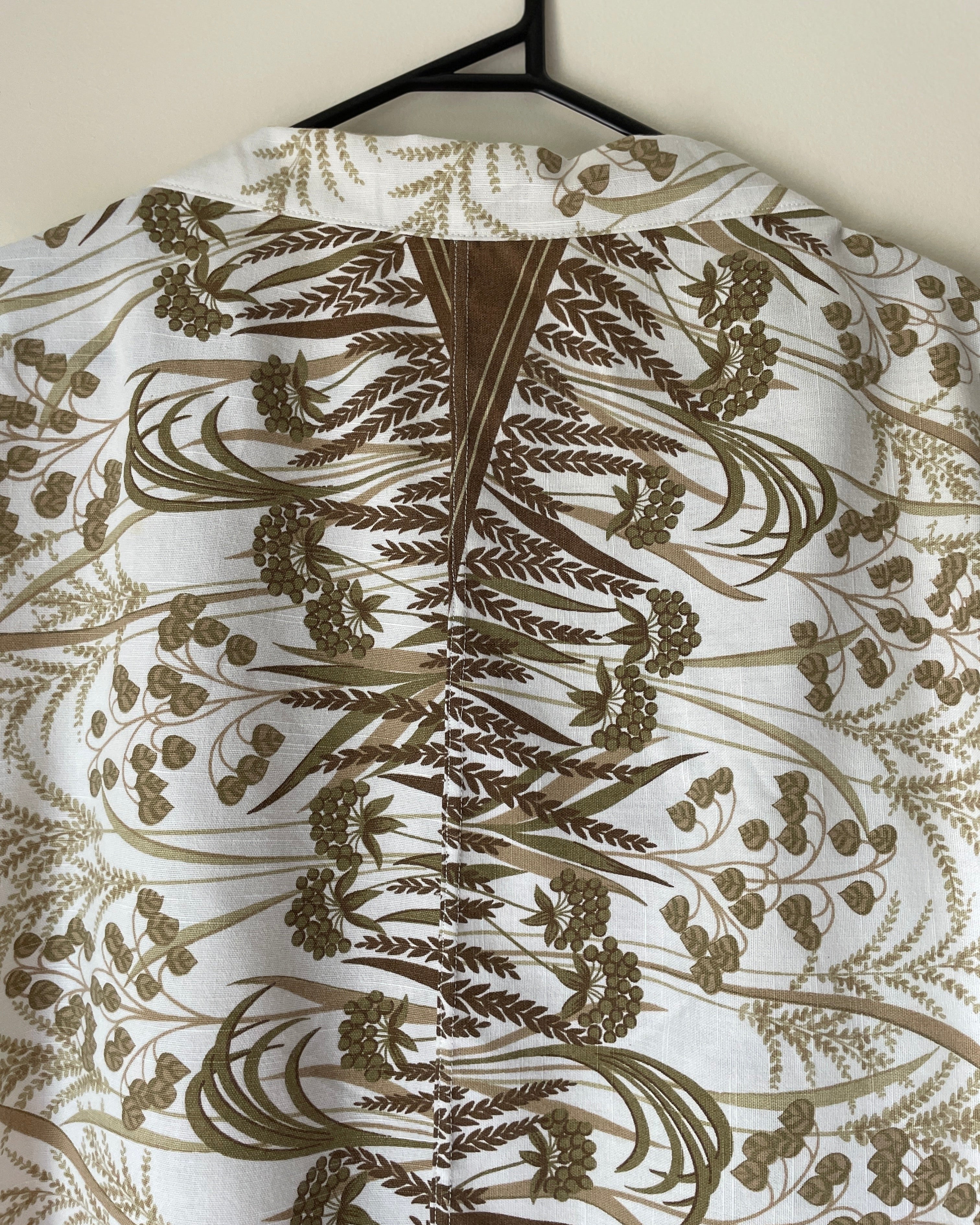 Loose fit Tunic | Harvest tablecloth design | Sustainable fashion