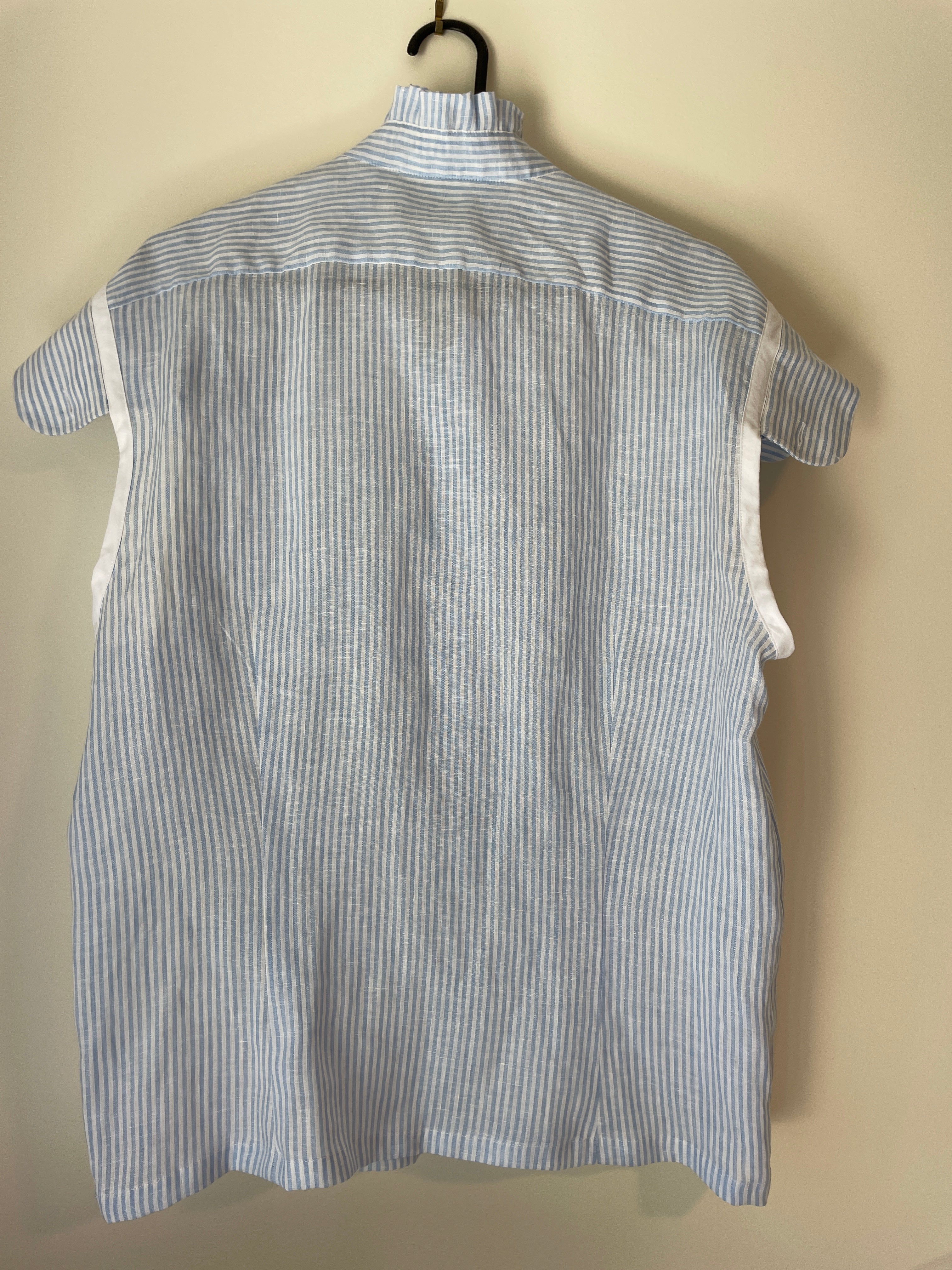 Redesigned Linen Cotton Shirt | Sustainable Fashion | Small size