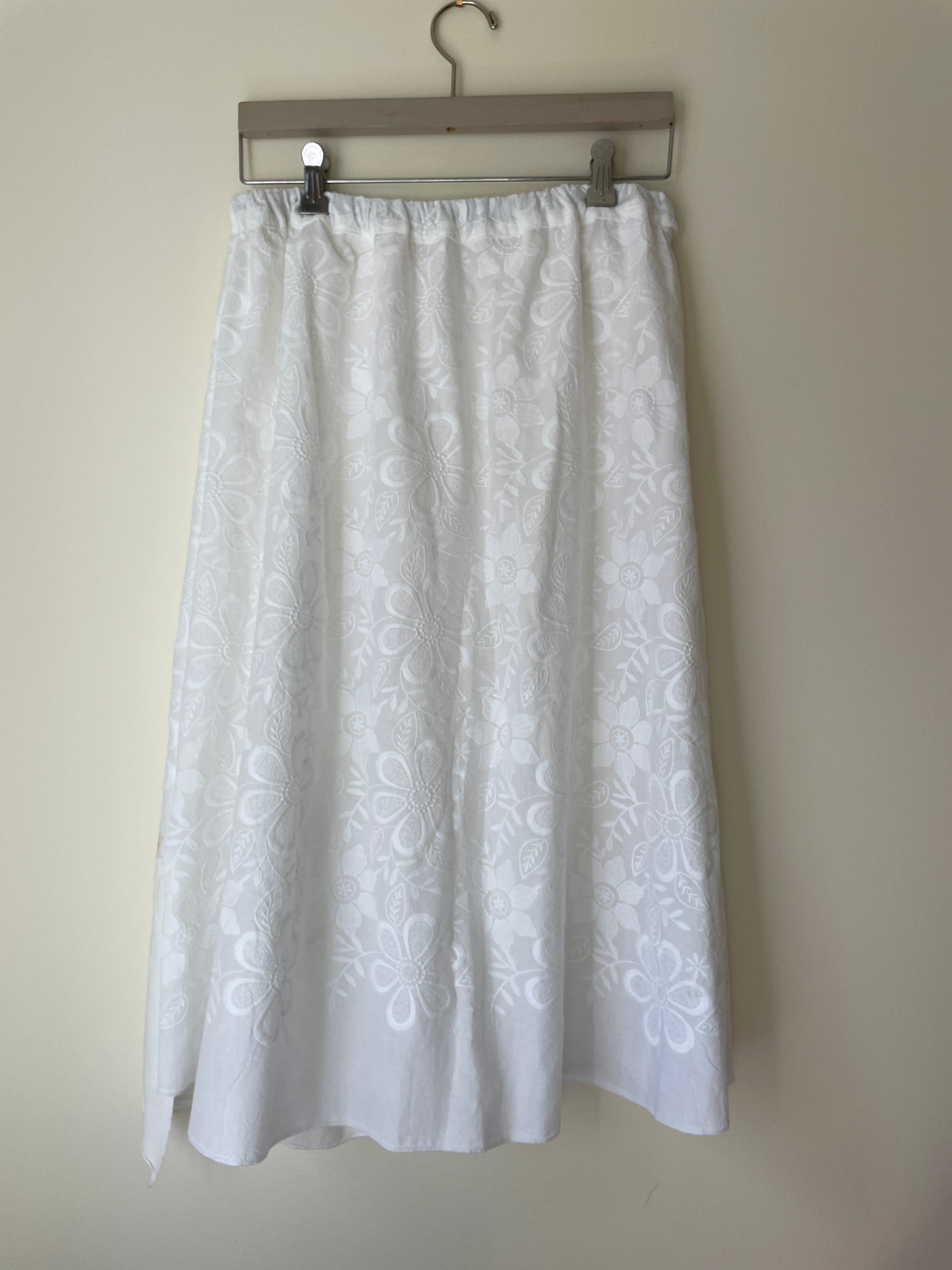 Drift Skirt | Made from existing material | White flower