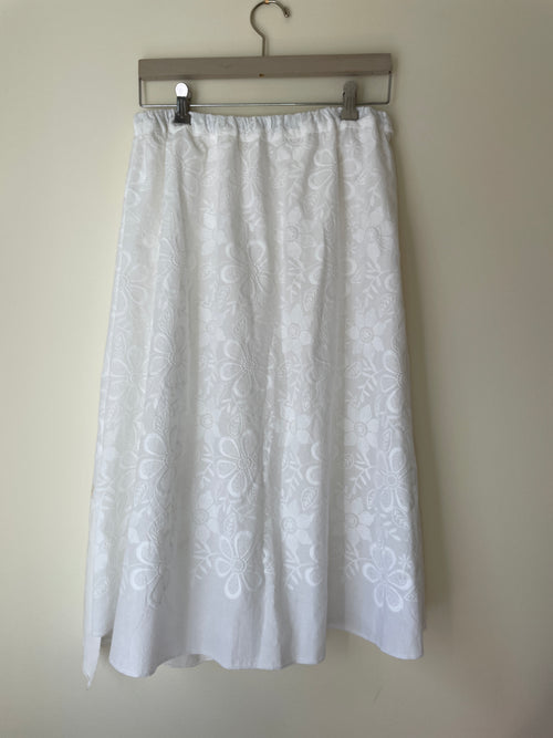 Drift Skirt | Made from existing material | White flower