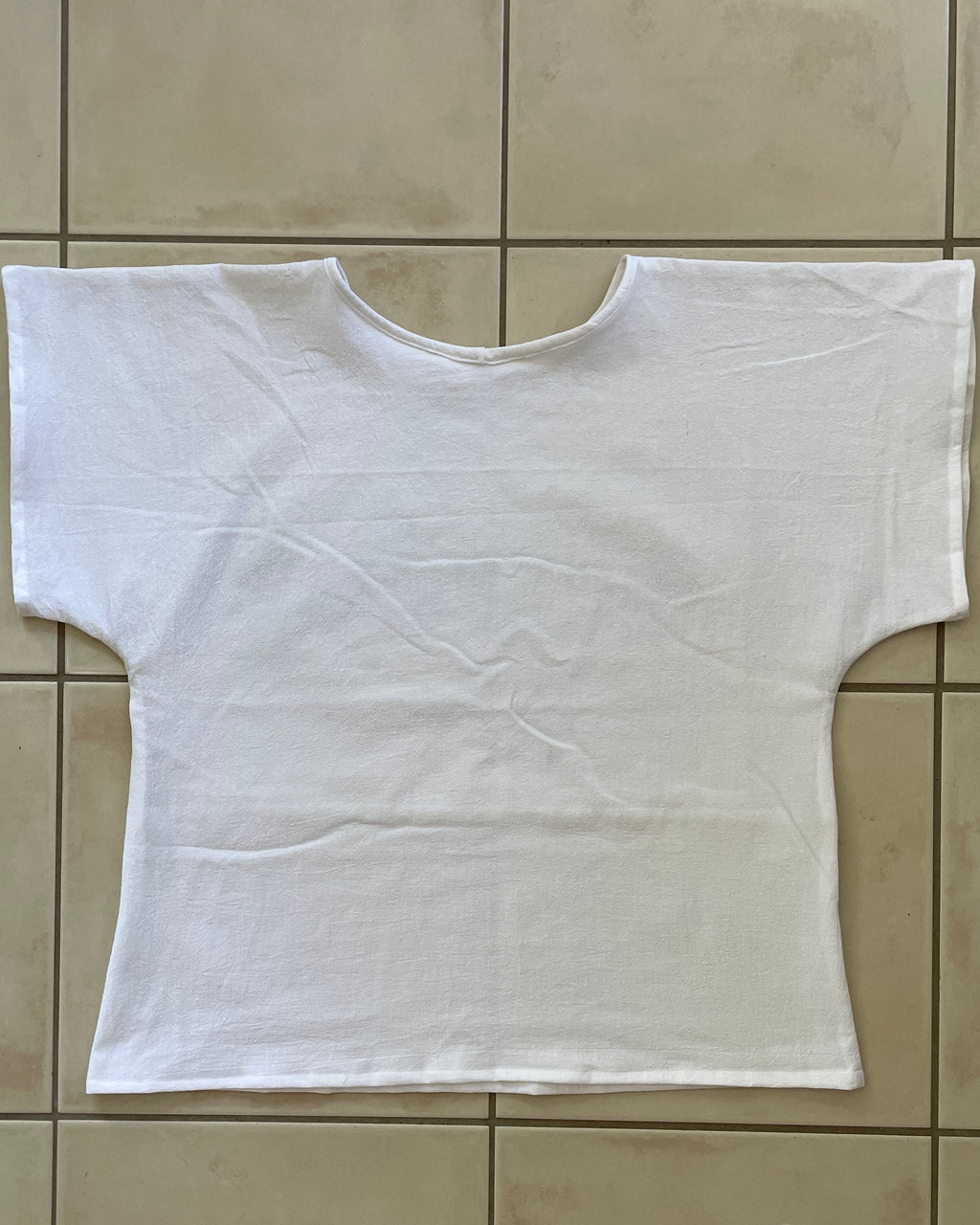 Back of white t-shirt 