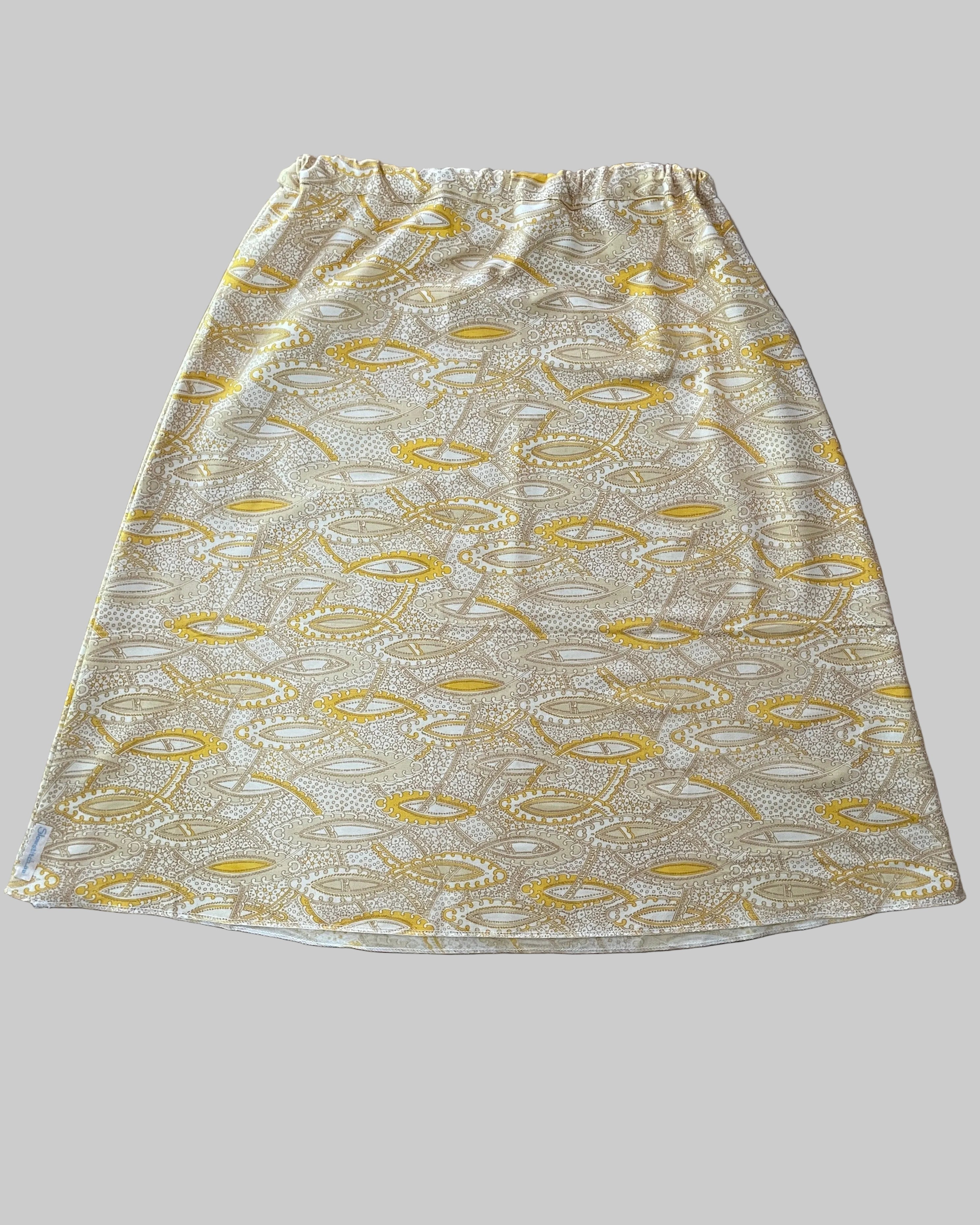 Skirt with yellow pattern 