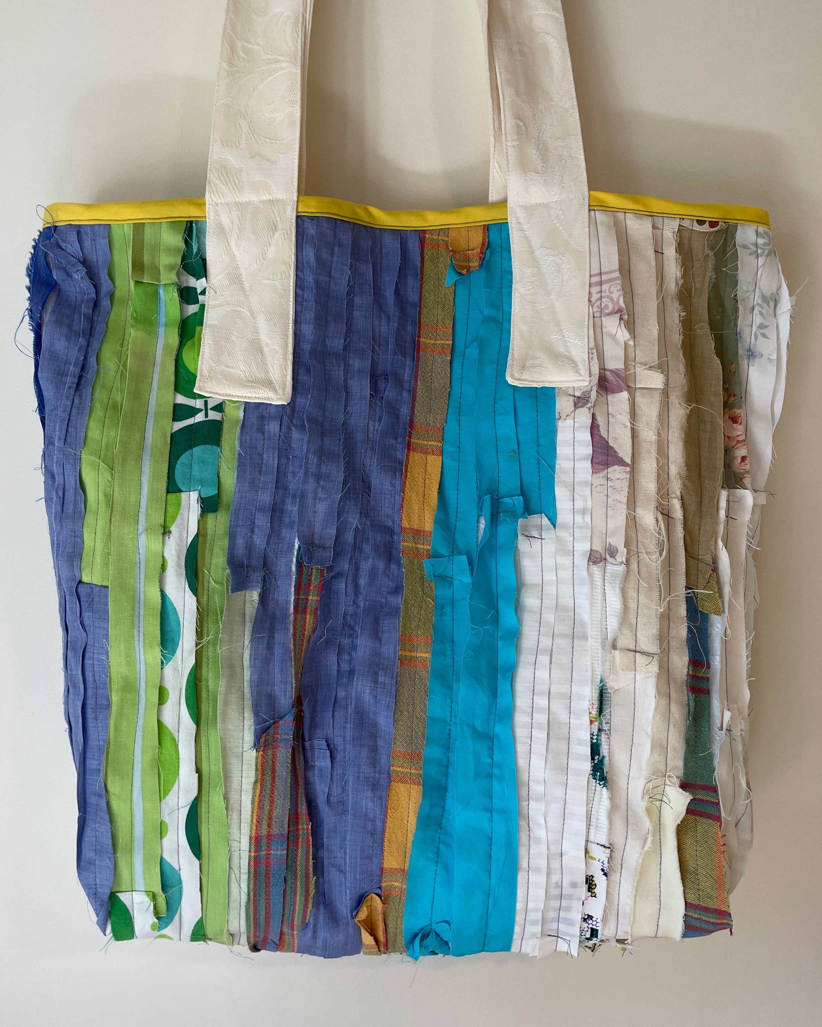 Colorful fabric tote bag 