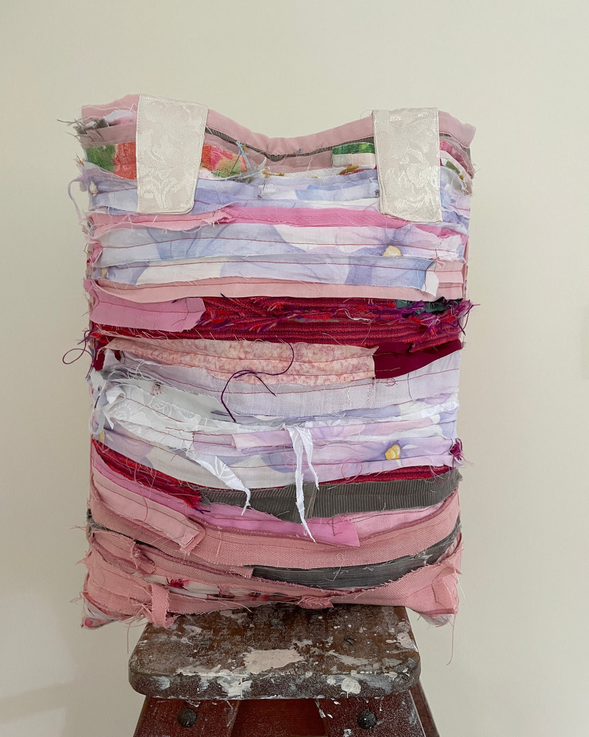Slow Stitch Tote bag | Made from curated fabric scraps | One size